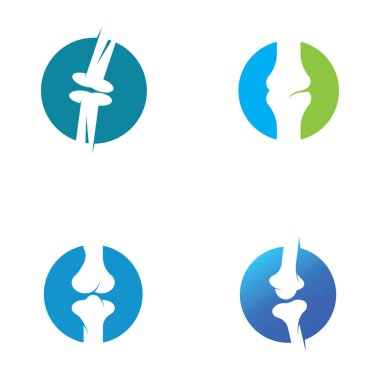 Kemik logosu vektör tasarımı