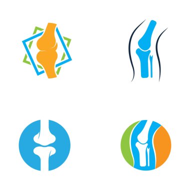 Kemik logosu vektör tasarımı