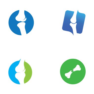 Kemik logosu vektör tasarımı