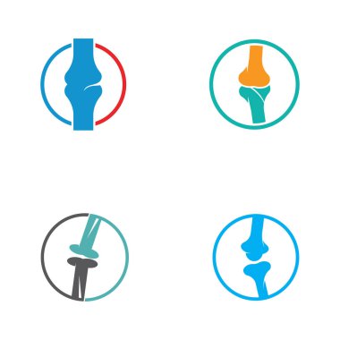 Kemik logosu vektör tasarımı