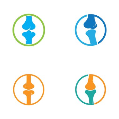 Kemik logosu vektör tasarımı