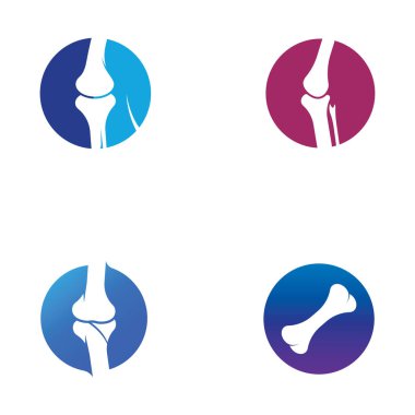 Kemik logosu vektör tasarımı