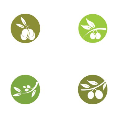 zeytin ikonu vektör çizim şablonu