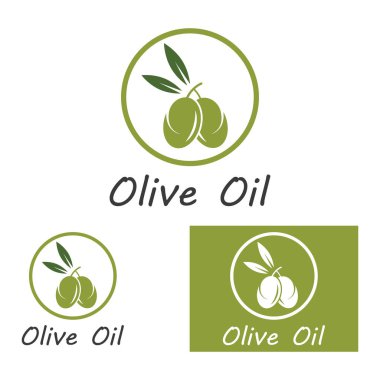 zeytin ikonu vektör çizim şablonu