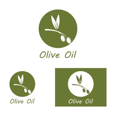 zeytin ikonu vektör çizim şablonu