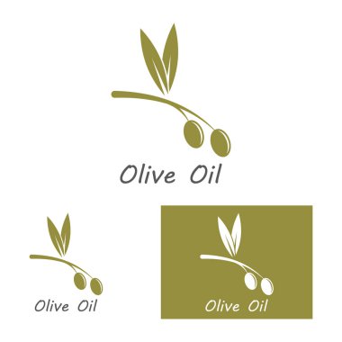 zeytin ikonu vektör çizim şablonu
