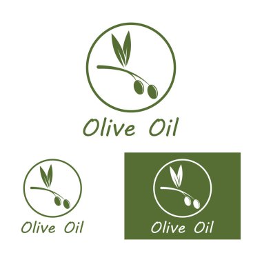 zeytin ikonu vektör çizim şablonu