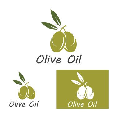 zeytin ikonu vektör çizim şablonu