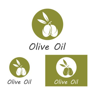 zeytin ikonu vektör çizim şablonu