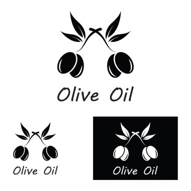 zeytin ikonu vektör çizim şablonu