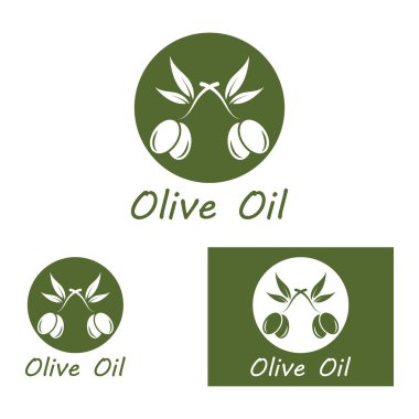 zeytin ikonu vektör çizim şablonu