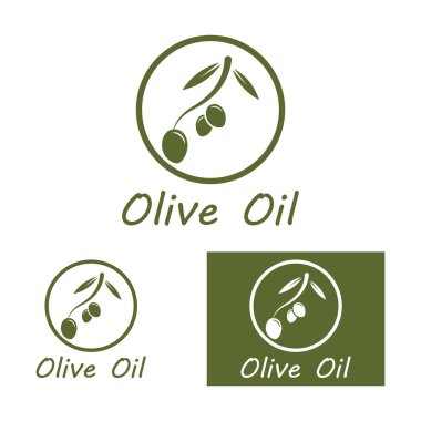 zeytin ikonu vektör çizim şablonu