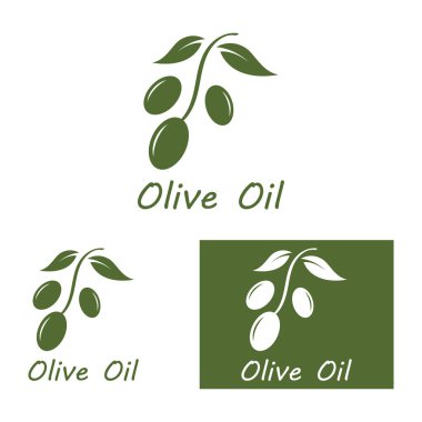 zeytin ikonu vektör çizim şablonu