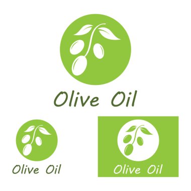 zeytin ikonu vektör çizim şablonu