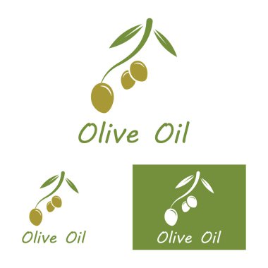 zeytin ikonu vektör çizim şablonu