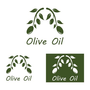 zeytin ikonu vektör çizim şablonu