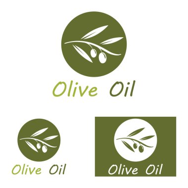 zeytin ikonu vektör çizim şablonu
