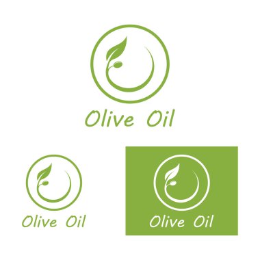 zeytin ikonu vektör çizim şablonu