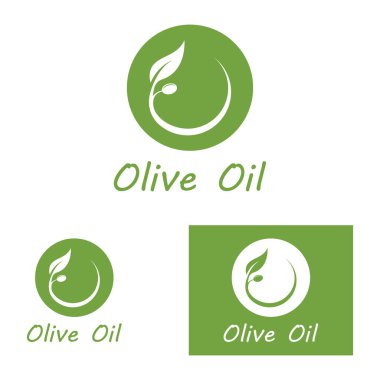 zeytin ikonu vektör çizim şablonu