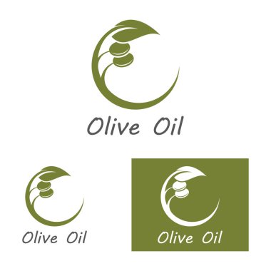 zeytin ikonu vektör çizim şablonu