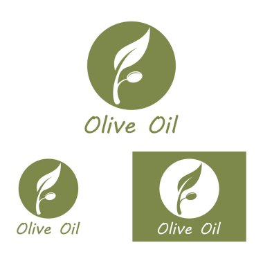 zeytin ikonu vektör çizim şablonu