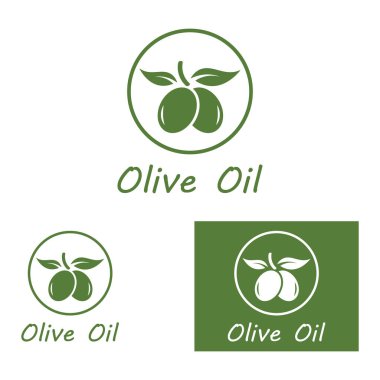 zeytin ikonu vektör çizim şablonu