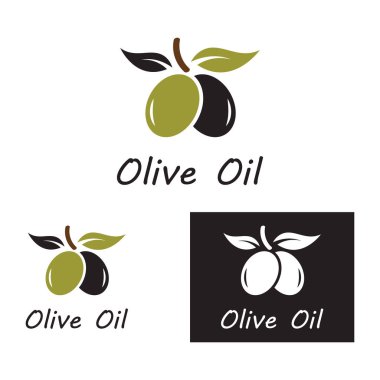 zeytin ikonu vektör çizim şablonu