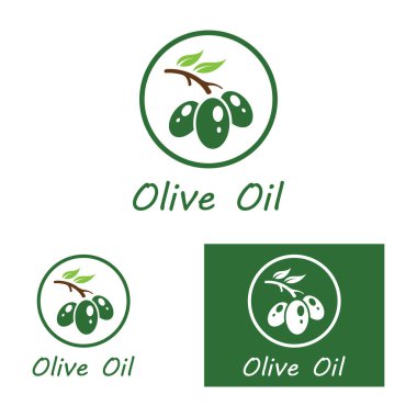 zeytin ikonu vektör çizim şablonu