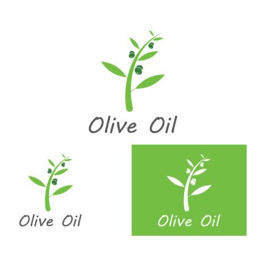 zeytin ikonu vektör çizim şablonu