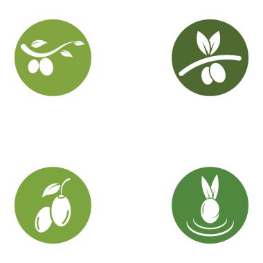 zeytin ikonu vektör çizim şablonu