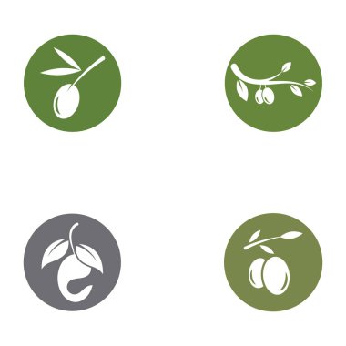 zeytin ikonu vektör çizim şablonu