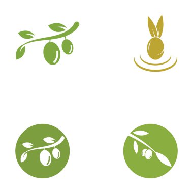 zeytin ikonu vektör çizim şablonu