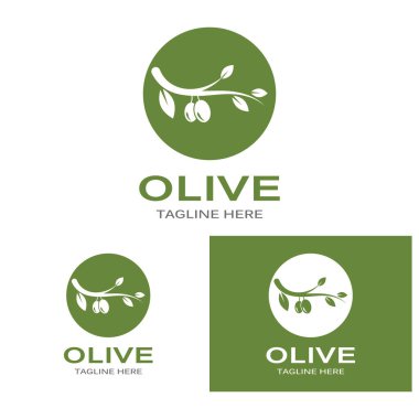 zeytin ikonu vektör çizim şablonu