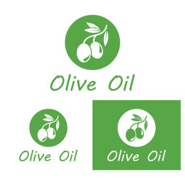zeytin ikonu vektör çizim şablonu