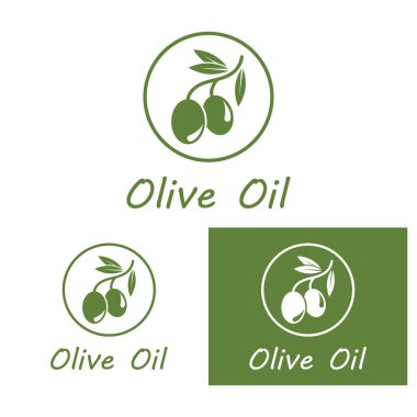 zeytin ikonu vektör çizim şablonu