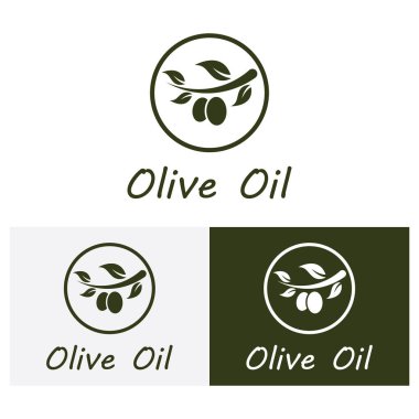 zeytin ikonu vektör çizim şablonu