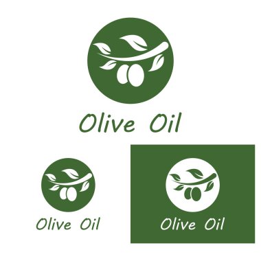 zeytin ikonu vektör çizim şablonu