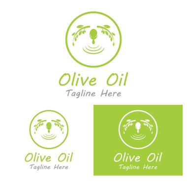 zeytin ikonu vektör çizim şablonu