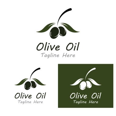 zeytin ikonu vektör çizim şablonu