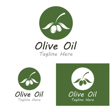 zeytin ikonu vektör çizim şablonu