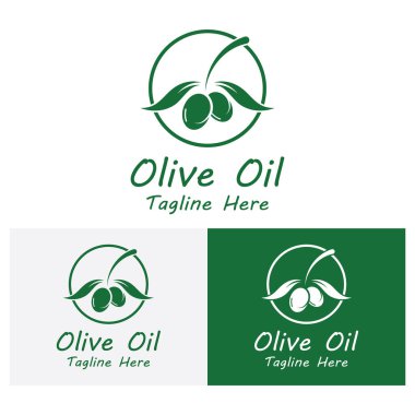 zeytin ikonu vektör çizim şablonu