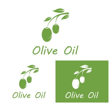 zeytin ikonu vektör çizim şablonu