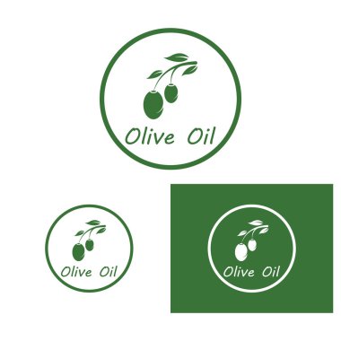 zeytin ikonu vektör çizim şablonu