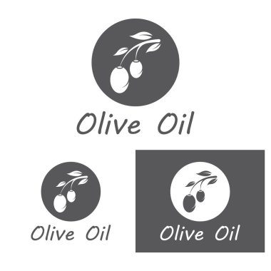 zeytin ikonu vektör çizim şablonu