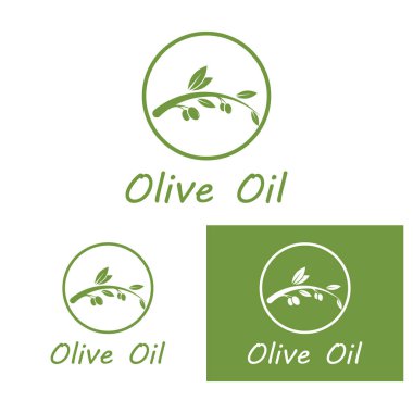 zeytin ikonu vektör çizim şablonu