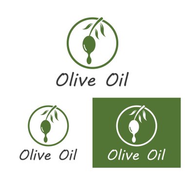 zeytin ikonu vektör çizim şablonu
