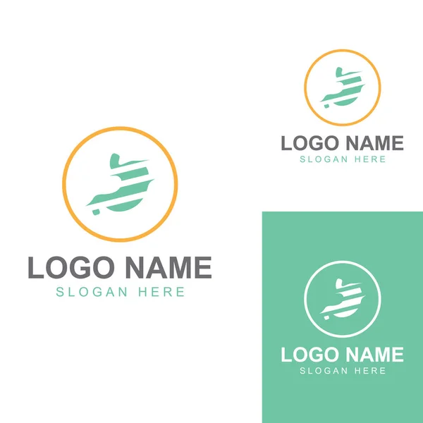Maghälsa Och Magvård Logotyp Design — Stock vektor
