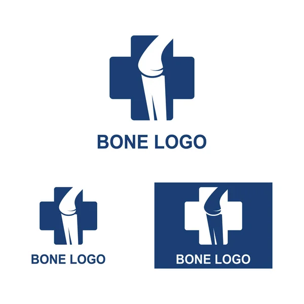 Векторный Дизайн Логотипа Кости — стоковый вектор