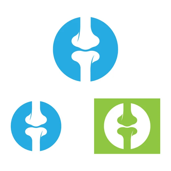 Diseño Vectores Icono Logotipo Óseo — Vector de stock