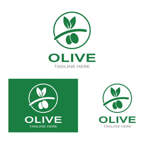 Olive Icon Vector Illustration Design Template — Stock Vector